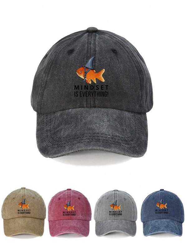 1pc Unisex Print Vintage Washed Distressed Baseball Cap, Adjustable Outdoor Sun Hat, Suitable For Bride Tribe, Hen Party, Bachelorette Party Gift
