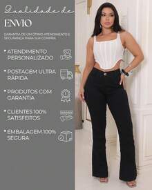Women's Flare Jeans High Waist Premium With Lycra Bell Bottom Butt Lifting Comfortable - màu đen - Xem 9