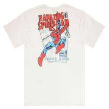 SPIDERMAN Swinging From The Pages Front And Back Print T-Shirt - Màu be - Xem 4