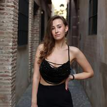 性感、时尚、个性化、精致、多层仿珍珠胸链顶链、婚礼派对配饰