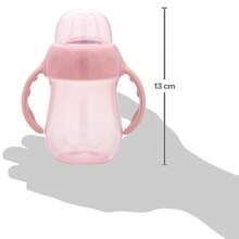 Kit 2 Mamadeiras Buba Easy Flow Anticólica 270ml 330ml, Copo de Treinamento com Alça 160ml e Porta Leite em Pó 300ml - Pink - Visão 10