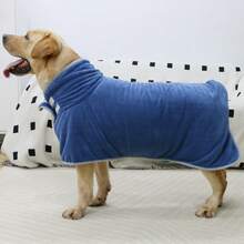 Metglad Dog Drying Jacket - Quick Dry Dog Towel Robe - Microfiber Super Absorbent Pet Bathrobe With Adjustable Collar And Belly, Quick Dry Jacket Pet Dog Cat Bathrobe Towel For Small, Medium And Large Dogs - Lilac Purple - View 7
