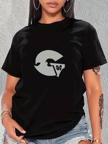 180g Pure Cotton GZA Logo T-Shirt Blanks Vintage T Shirts Louboutins Anime Tshirt Men Clothing - Black 11 - View 1