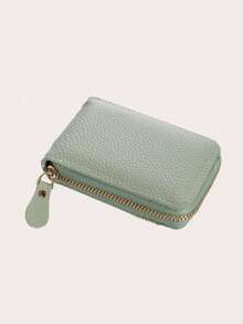 女士短款风琴式卡包 卡包 女士时尚证件包 小巧精致拉链卡包 女士零钱包 钱包 迷你钱包 零钱包 卡包 - 淺粉色 - 查看 5