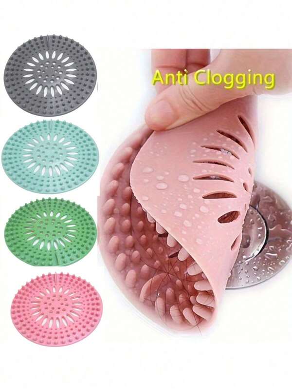 1pc Hair Drain Protector, Keeps Drain Clean And Unclogged, Shower Drain Strainer Hair Filter Kit