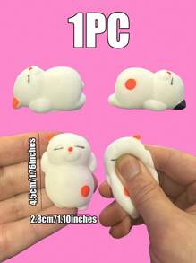 1/8PCS Cute Silicone Simulation Cat, Sticky Stress Relief Toy, Cute Stuff, Taba Squishy, Injectable Bubbles, Travel Portable Fidget Squeeze Toys, Squisy, Blue For Boys, Pink For Girls, Perfect For All Ages Austism, Ideal Holiday Gifts, Small Cute Fun Gift, Fun, Kids Games, Kids Toys, Boy Games, Girl Games, Children's Games, Easter Gifts, Party Bag Fillers, Christmas Stocking Fillers, Fidget Toys, Kids Party Favors[Eyes Random]