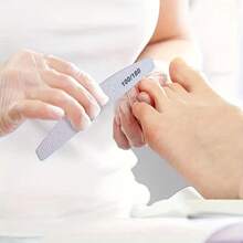 10pcs Professional Half-Moon Wooden Nail Files, Simple Nail Files, Real Thin Nail Buffers, Manicure Shaping & Polishing Files