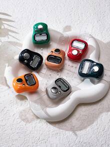 Mini Electronic Finger Counter/Ring-Shaped Manual Counter, Random Color, Suitable For Knitting, Prayer (Tasbih), Games, Sports, And Other Counting Purposes - Multicolor - View 6