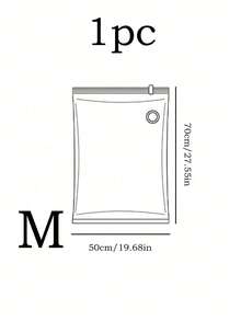 1/5/10pcs, Extra Large Vacuum Transparent High Quality Compression Storage Bags, Portable Storage Bags For Travel Essentials, Clothes, Bedding, Blankets, Bedding, Etc. Manual Vacuum Pump Compression Bag Set, No Electricity Required, Transparent Vacuum Compression Storage Bags - Multicolor - View 24