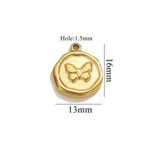 5 Stücke Edelstahl Mode einfache Stern Mond Herz geformter Bienen Anhänger DIY Halskette Armband Schmuckherstellung Zubehör