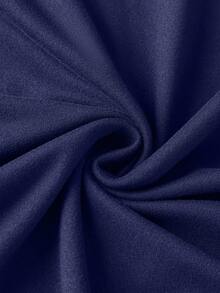 男士连帽无袖上衣，夏季时尚 - 藏蓝色 - 查看 4