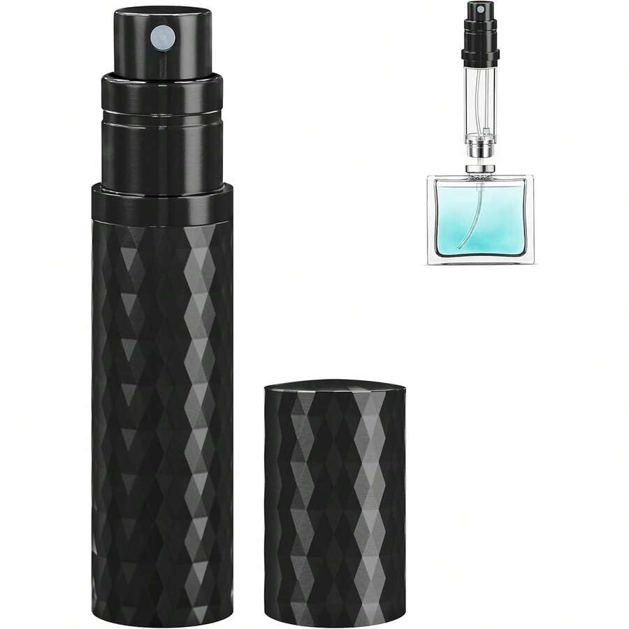 Travel Perfume Atomizer Bottle Refillable - 5ml Leakproof Fragrances Perfume Atomizer, Portable Perfume Sprayer, Perfume Refillable Bottle For Traveling Black - 彩色 - 查看 1