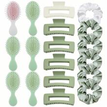 18-Piece Wedding Banquet Gift Set - Elegant Satin Headbands And Accessories Set, Including 6 Bridal Shower Headbands, 6 Square Clips And 6 Combs, Suitable For Weddings And Birthday Celebrations. This Party Supplies Set Can Be Used As Proposal Gifts, Single's Party Supplies And Wedding Party Gifts.