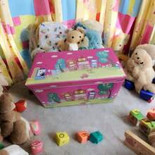 Organizador Taburete Plegable Infantil - Rosa - Ver 4