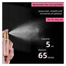 Travel Perfume Bottle Refillable, 5ML Travel Size Perfume Atomizer, Leather Pocket Perfume Dispenser,Travel Sprayer For Men And Women Pink - 彩色 - 查看 4