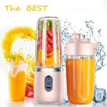 Vaso exprimidor recargable por USB - 1500 mAh, 40 W de potencia, licuadora compacta multifunción con diseño desmontable, material ABS, opciones de color rosa y azul oscuro, apta para batidos, purés y talla grande, herramienta para picar fruta, partes extraíbles, Body de plástico