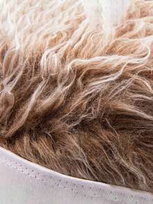 1 件可调节男士街头棒球帽，带仿皮草流苏 - 可调节闭合，透气 6 片式设计，黑色/白色/米色休闲户外防晒帽 | 时尚头饰 | 可调节棒球帽