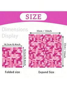 20pcs/40pcs/60pcs,Pink Pixel Party Napkins - Video Game Party Supplies, Pixel Theme Lunch Napkins, Suitable For Birthday Party Tableware Decoration