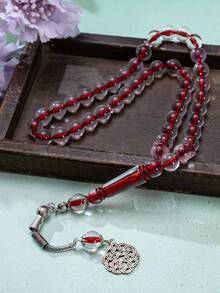 1pc, 45pcs Acrylic Muslim Prayer Beads, Islamic Tasbih Rosary Bracelet, Lightweight Luxury Unisex Bracelet, For Worship Praying, Festival Gift - Multicolor - View 7