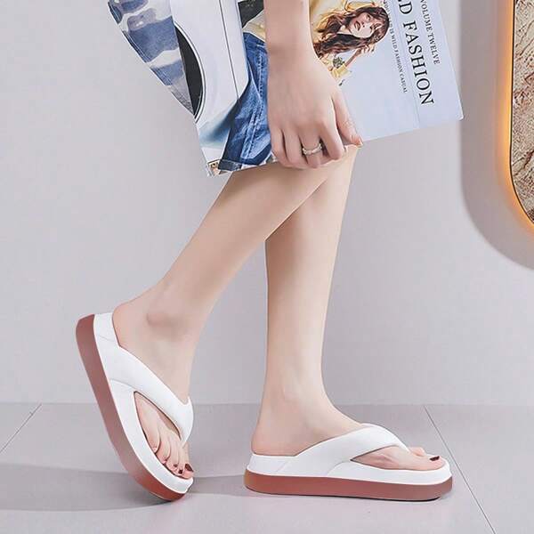 أحذية إسفين إيفا ناعمة جديدة، صنادل نسائية مريحة ذات وحدة أساس سميكة، صنادل شبشب للاستخدام اليومي مانعة للإنزلاق ومقاومة للروائح الكريهة