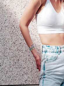 DIY 3160 件波西米亚女士成人手链套装（6 毫米）粘土串珠手链套件，适合在不同场合制作珠宝 - 彩色 - 查看 7