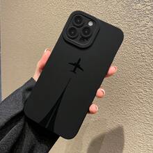 Minimalist Black Airplane Pattern Phone Case Compatible With IPhone 16/16Plus/16Pro/16ProMax/IPhone 15/15Plus/15Pro/15ProMax/IPhone 14/14Plus/14Pro/14ProMax/IPhone 13/13Pro/13ProMax/IPhone 12/12Pro/12ProMax/IPhone 11/IPhone11Pro/11Pro Max/Dustproof Personalized Shockproof - 混合顏色 1 - 查看 1