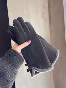 Women's Winter Gloves, Thickened Velvet Elastic Anti-Slip Touch Screen Gloves For Cycling And Motorcycling, Thin For Spring/Fall Halloween Accessories Winter Gloves