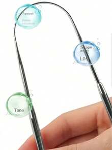 1pc Stainless Steel Tongue Scraper, Oral Hygiene Tool With Ergonomic U-Shaped Handle, Available In Multiple Colors, Effective For Oral Hygiene And Fresh Breath, Personal Care And Cleaning Tool, Durable Metal Cleaning Instrument - Multicolor - View 7