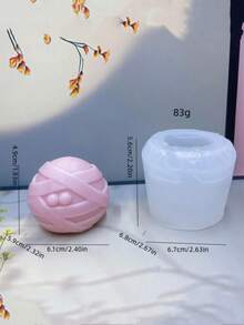 1 件万圣节系列受伤吸血鬼硅胶模具 - 白色 - 查看 2