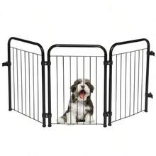 Portable Dog Fence Gate Pet Fence - màu đen - Xem 1