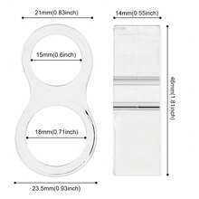 PVC Door Handle Protector, Anti-Collision Ring, Door Handle Bumper Guard - Select Different Hole Diameter According To The Thickness Of The Door Handle