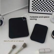 1pc Simple Bathroom Makeup Mirror, Portable Tabletop Vanity Mirror For Office Desk, Home, Adjustable Makeup Mirror, Student Dormitory Vanity Mirror, Home Decor, Bathroom Accessory - View 7