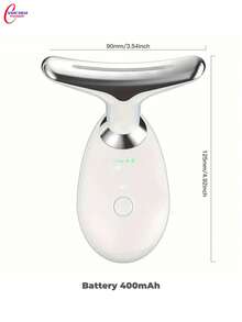 1PC Halal Beauty 7-In-1 Dolphin Face & Neck Massager With 160° Head & 7 LED Lights - CE ROHS Certified Facial Slimming Tool, Skin Care Gift For Women, Mother, Sister - White - View 11