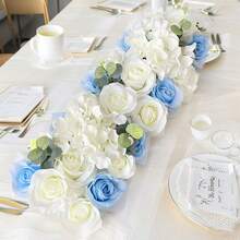 1 件玫瑰牡丹人造花排婚礼装饰花墙背景花环家居派对装饰拍照道具背景派对装饰用品