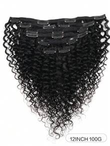 10-20 英寸非洲卷发深波浪扭发夹式接发深水波浪编织接发女士万圣节圣诞节