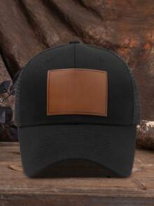 1 pieza Gorra de béisbol de malla con grabado láser personalizable, unisex, se puede personalizar con tu texto/nombre/logotipo/eslogan, casual al aire libre con protección UV, ajustable, transpirable, gorra de béisbol de malla, gorra de camionero, regalo para amigos/niños/adolescentes/padres/parejas/San Valentín/Día de la Madre