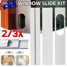 Portable Air Conditioner Window Slide Kit Plate Parts Exhaust Adaptor Hose Duct - 3PCS - View 1