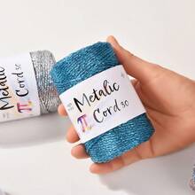 3毫米金/银色绳子 - 3937.01英寸/卷，银色和金色金属手工绳，适用于编织、钩编、DIY珠宝、礼品包装和圣诞装饰配件 - 手工艺品和节日用品 - 彩色 - 查看 11