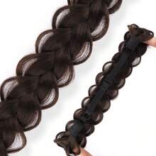 Adjustable Ponytail Hair Band, Synthetic Fiber Braided Wig Hairpiece, Heat Resistant For Women, Suitable For Daily Wear, Party & Gatherings