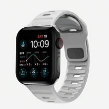 1 Peça Pulseira Compatível com Apple Watch Ultra 2 49mm 41mm 45mm 42mm 46mm 38mm 49mm 40mm 44mm, Pulseira de Silicone FKM Macia para Homens e Mulheres, Fivela Quadrada Esportiva, Compatível com Séries 11 10 9 8 7 SE 6 5 4 3