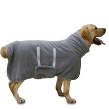 Metglad Dog Drying Jacket - Quick Dry Dog Towel Robe - Microfiber Super Absorbent Pet Bathrobe With Adjustable Collar And Belly, Quick Dry Jacket Pet Dog Cat Bathrobe Towel For Small, Medium And Large Dogs - Lilac Purple - View 8