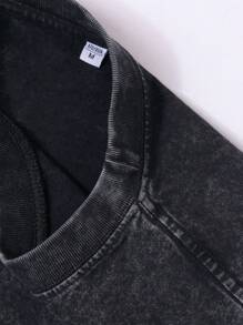 230G Cotton Summer Series, Men's Washed Vest, 1942 Denim Print, Street Style Clothing, Suitable For Sports And Daily Wear.