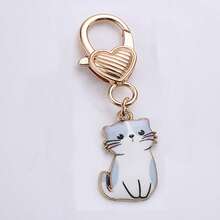 1pc Cat Keychain Pet Key Ring Animal Key Chains Souvenir Gifts For Women Men Cay Keys DIY Handmade Jewelry