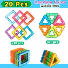 40/80/100 Pcs Children Magnetic Building Blocks Set, STEM Educational Construction Toys, ABS Material, Develop Kids' Hands-On Ability, Creative Learning Puzzle Gift