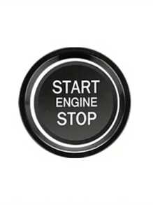 1 件铝合金汽车启停按钮盖 - 汽车内饰配件，2 件套，适用于奥迪 Q5、Q7、A8L、A5、A6L、A4L 发动机按钮保护器