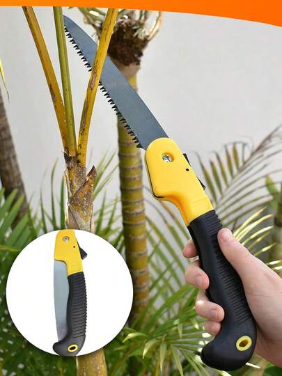 Serrote De Poda Galhos Retrátil Dobrável Jardinagem Camping