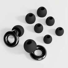 HUAK 1 Pair Electroplated Ear Plugs, Silicone Material, Concert Earplugs, High-Fidelity Hearing Protection Noise-Proof, Suitable For Work And Noise Sensitive, 4 Pairs Of XS, S, M, L Noise-Proof Earplugs - Multicolor - View 2