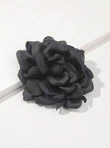 Novo Clipe de Cabelo e Broche 2 em 1 de 9cm com Design de Flor de Chiffon, Acessórios de Cabelo de Verão para Mulheres, 1 Peça Grampo de Cabelo Garra Boho Dia dos Namorados, Acessórios de Cabelo, Material Escolar