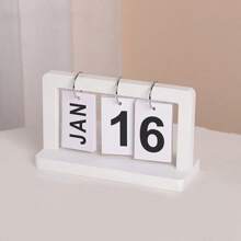 4/1 pièce Calendrier en bois massif de style minimaliste. Calendrier de bureau 2025. Calendrier de bureau décoratif. Calendrier universel pour toutes les années. Décoration de chambre, d'étude, de bureau. Convient comme cadeau de fête.