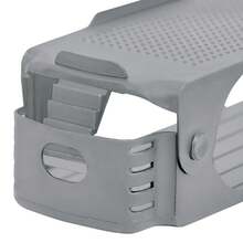 VA-Cerulean 10/30 Pieces Adjustable Shoe Rack PP White Shoe Stacking Rack Shoe Storage Rack Space Saving Two-Tier Shoe Organizer Non-Slip Shoe Cabinet [10/30 Pieces – Gray] - Grey - View 10